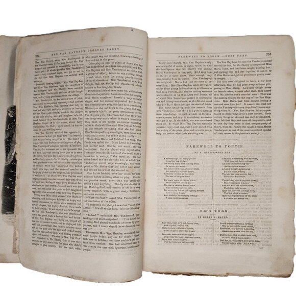 Peterson's Ladies National Magazine April Vol LXIX 1876 Antique RARE - Picture 4 of 6